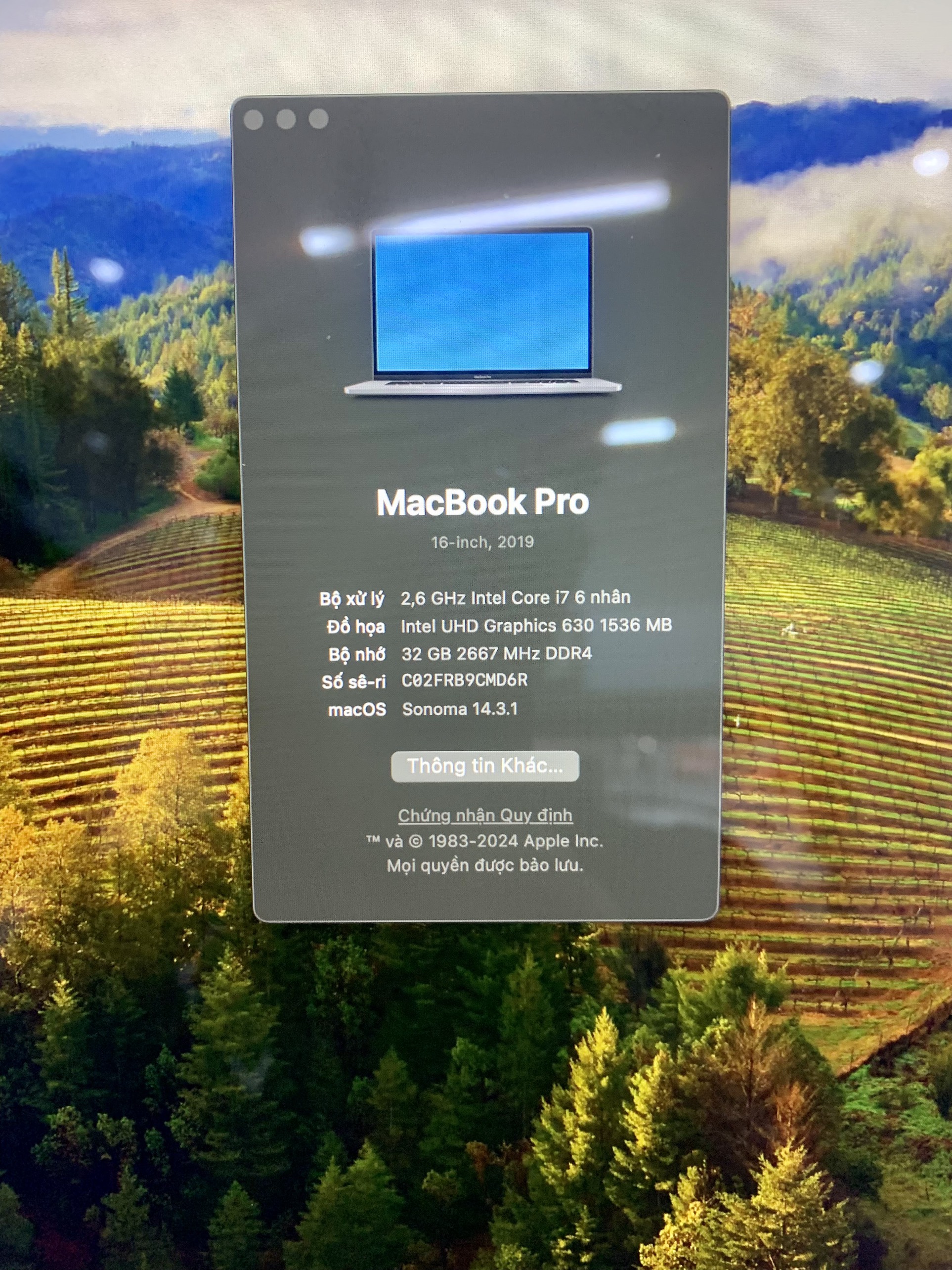 Macbook Pro2019 7