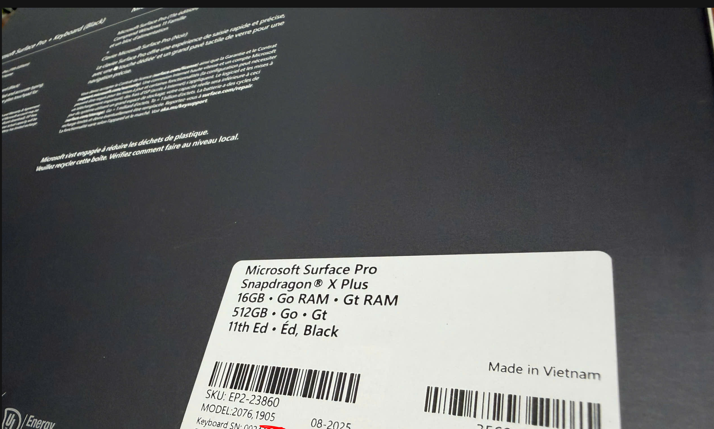 Surface Pro 11 New Vn