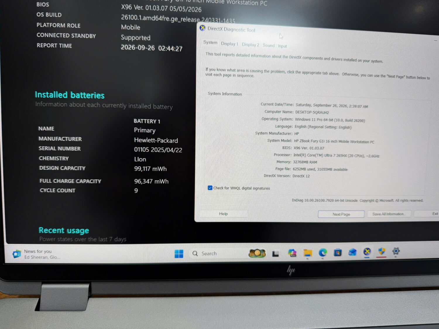 Hp Zbook Fury G1i 16inch 7